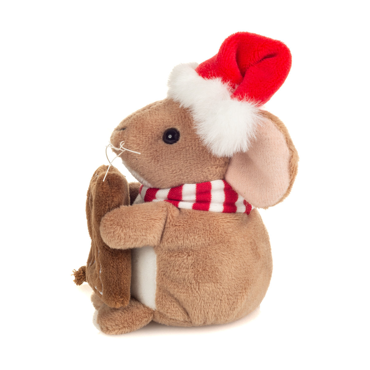 Teddy-Hermann Small Christmas Mouse With Gingerbread Cookie