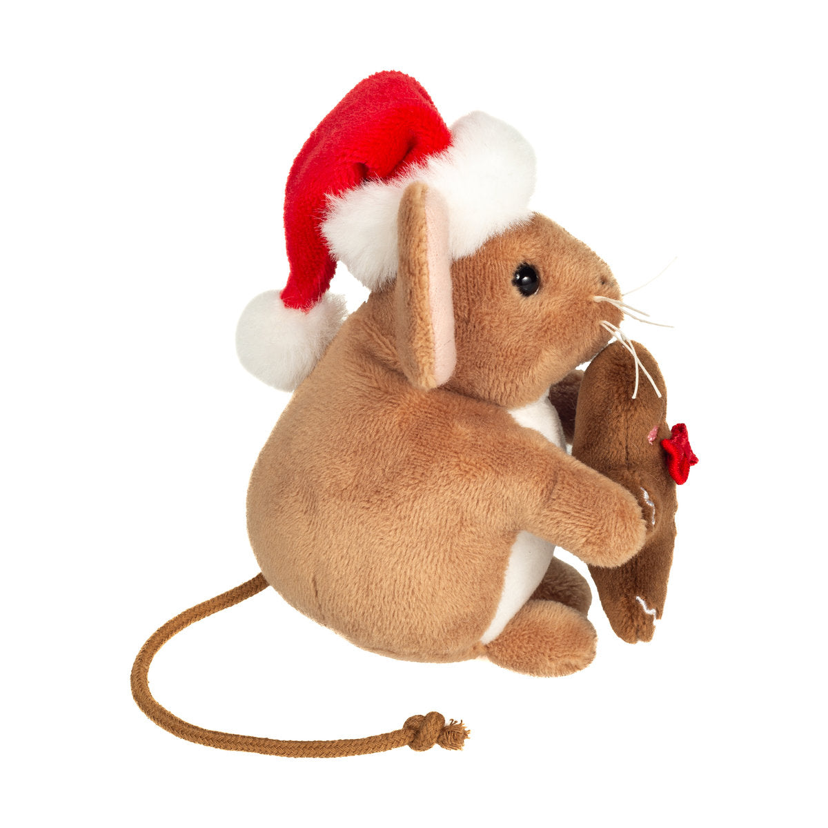 Teddy-Hermann Small Christmas Mouse With Gingerbread Man