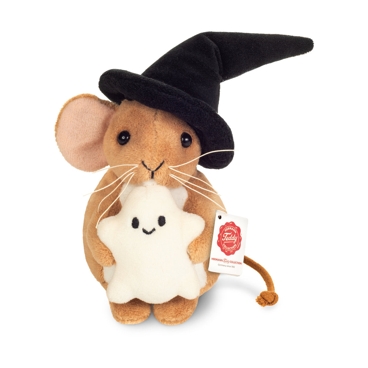 Teddy-Hermann Small Halloween Mouse with Ghost