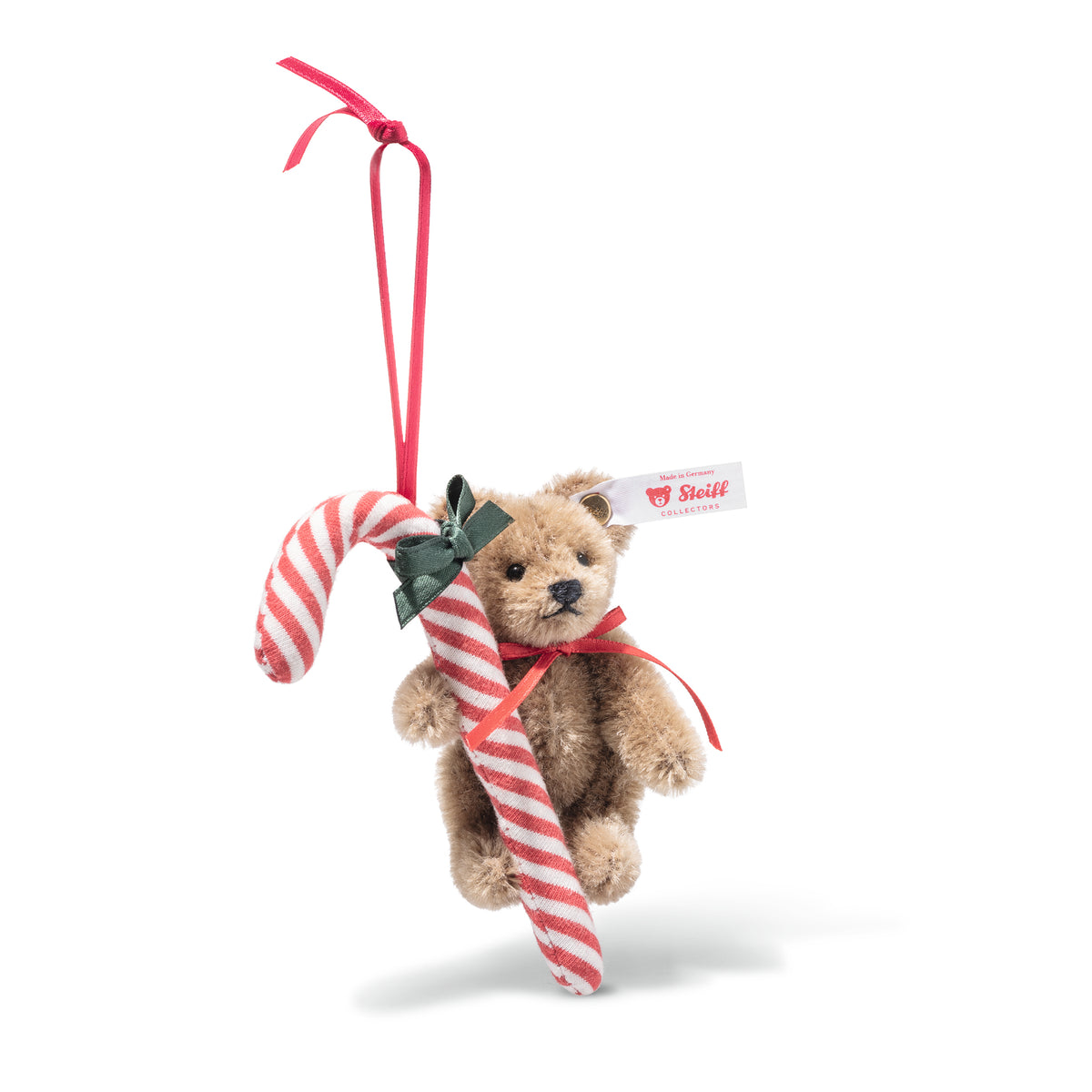 Steiff Candy Cane Teddy Ornament