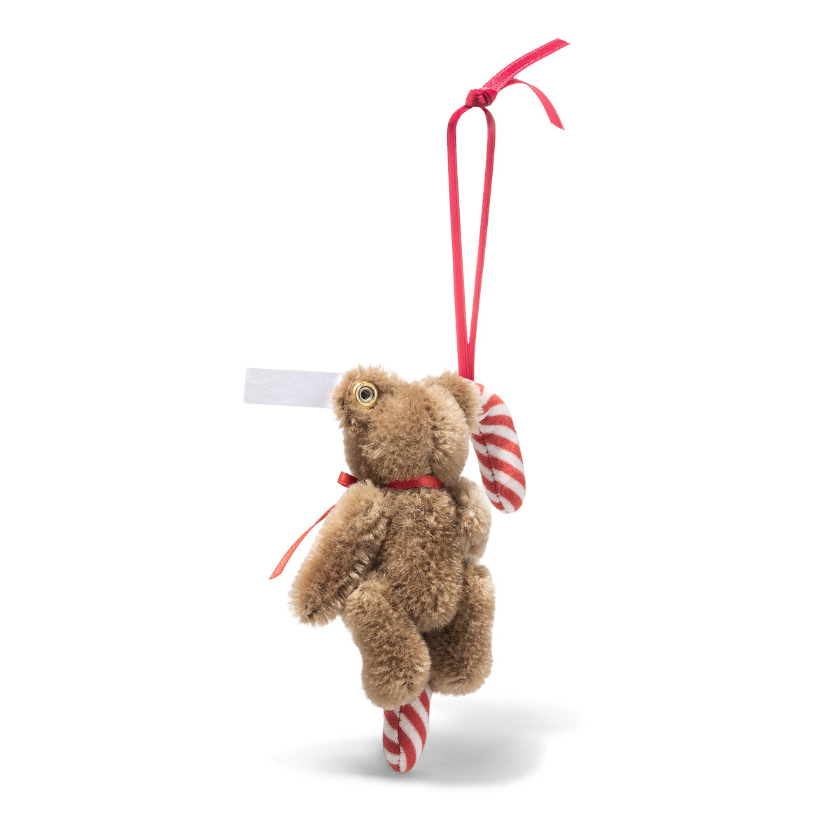 Steiff Candy Cane Teddy Ornament