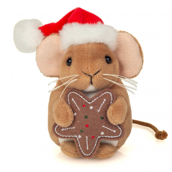 Small Christmas Mouse with Cookie